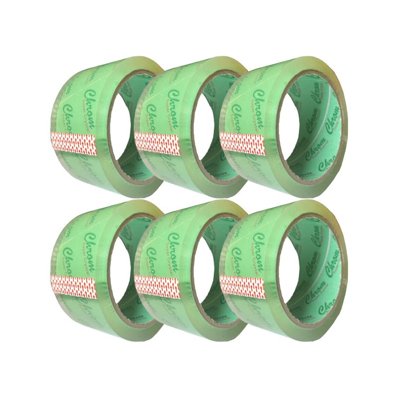 چسب پهن کروم مدل green35 super90 عرض 5 سانتی متر بسته 6 عددی